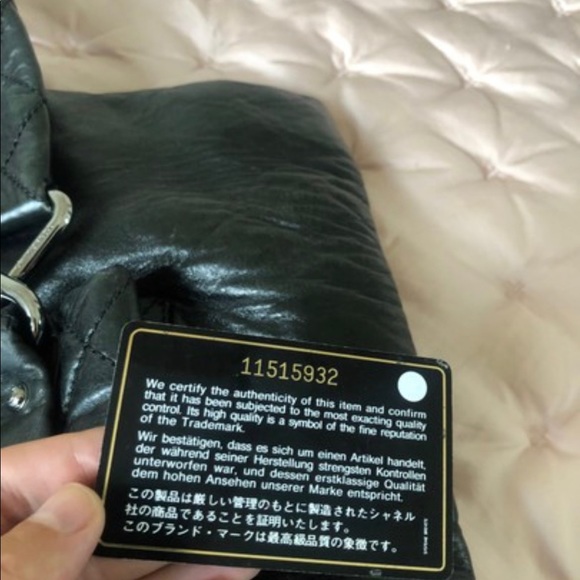 ♥️ RARE CHANEL Discontinued 8 Knots Lambskin Black Large Bag - Picture 7 of 10